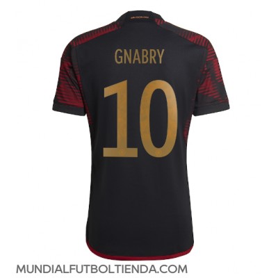 Camiseta Alemania Serge Gnabry #10 Segunda Equipación Replica Mundial 2022 mangas cortas